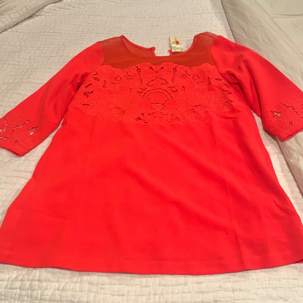 NWT Sugarlips bright orange mini dress size L
